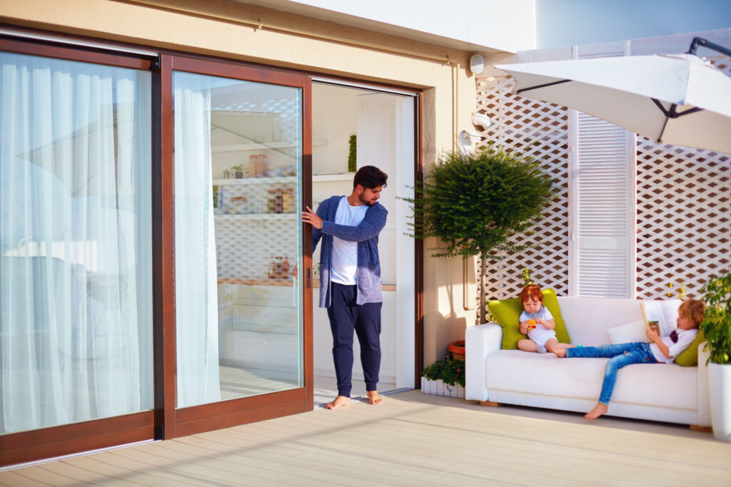 denton sliding glass door